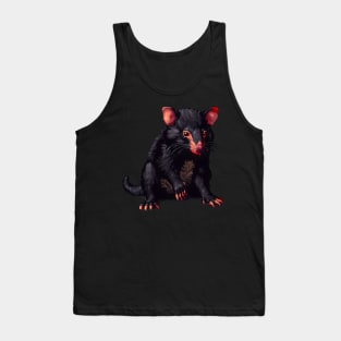 Tasmanian Devil in Pixel Form Tank Top